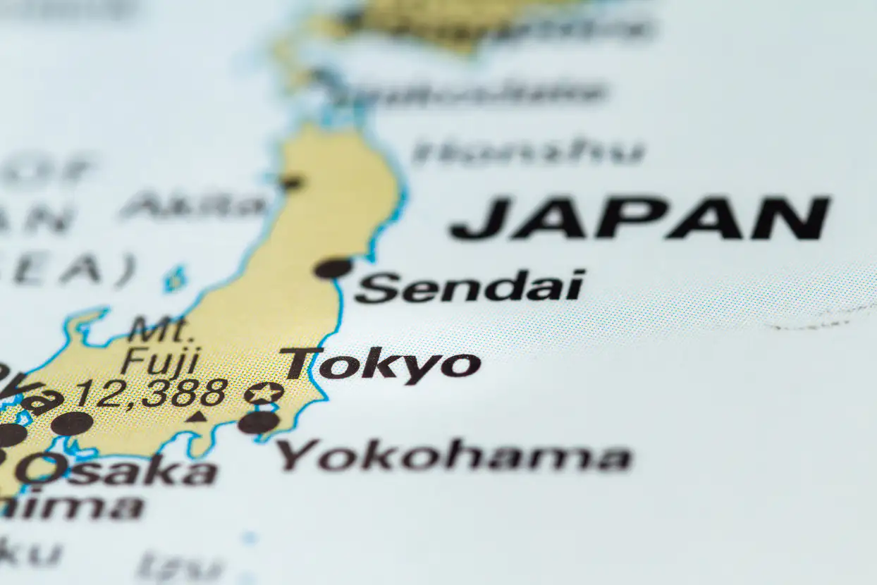 Kyoto sacred places shown on the Goshuin Atlas map